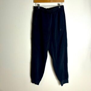 Adidas black classic 3 stripes sweatpants joggers 
size large cute y2k